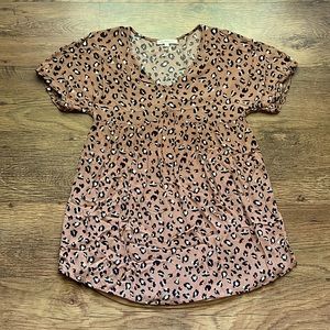 Leopard print tunic/dress